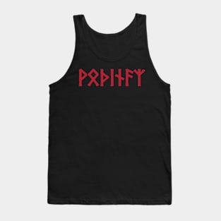 Odin Elder Futhark Runes Norse Pagan Gods Viking Mythology Tank Top